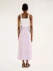 Madelyn Midi Skirt in Sketch Floral Print sold by Omnes