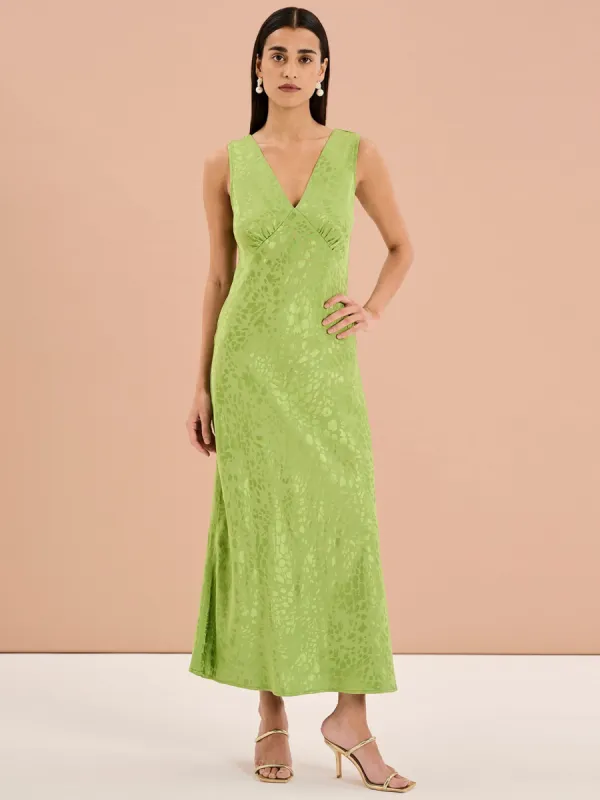 Iris Maxi Dress in Sage sold by Omnes