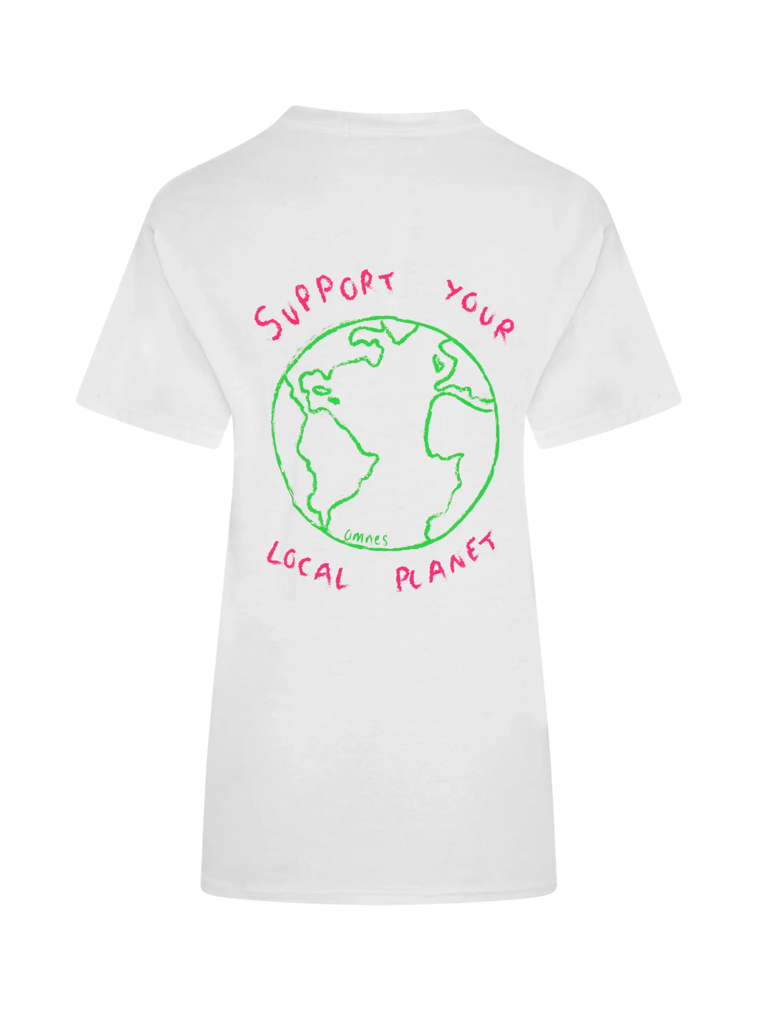 Save the Planet Print Boyfriend T-Shirt sold by Omnes product image thumbnail 5