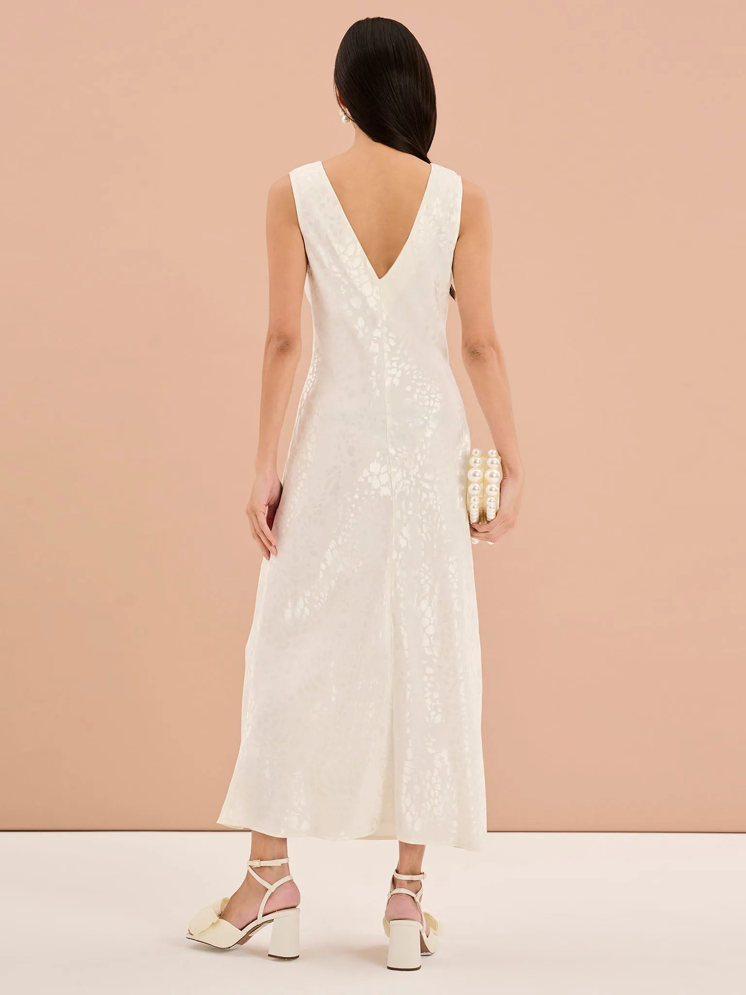 Iris Maxi Dress in Ivory sold by Omnes product image thumbnail 3