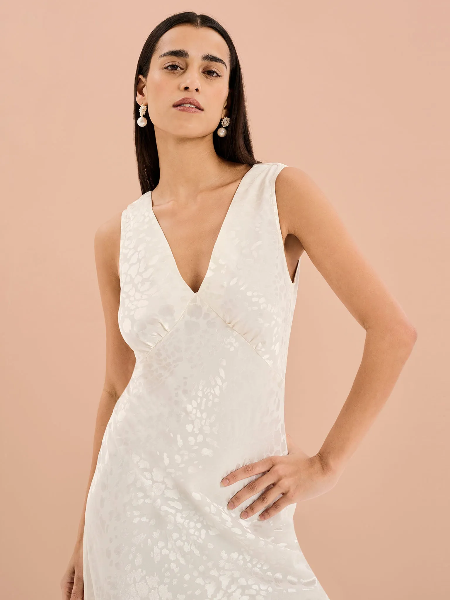 Iris Maxi Dress in Ivory sold by Omnes product image thumbnail 4