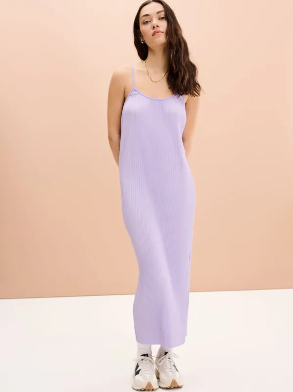 Izzy Slip Dress in Lilac sold by Omnes