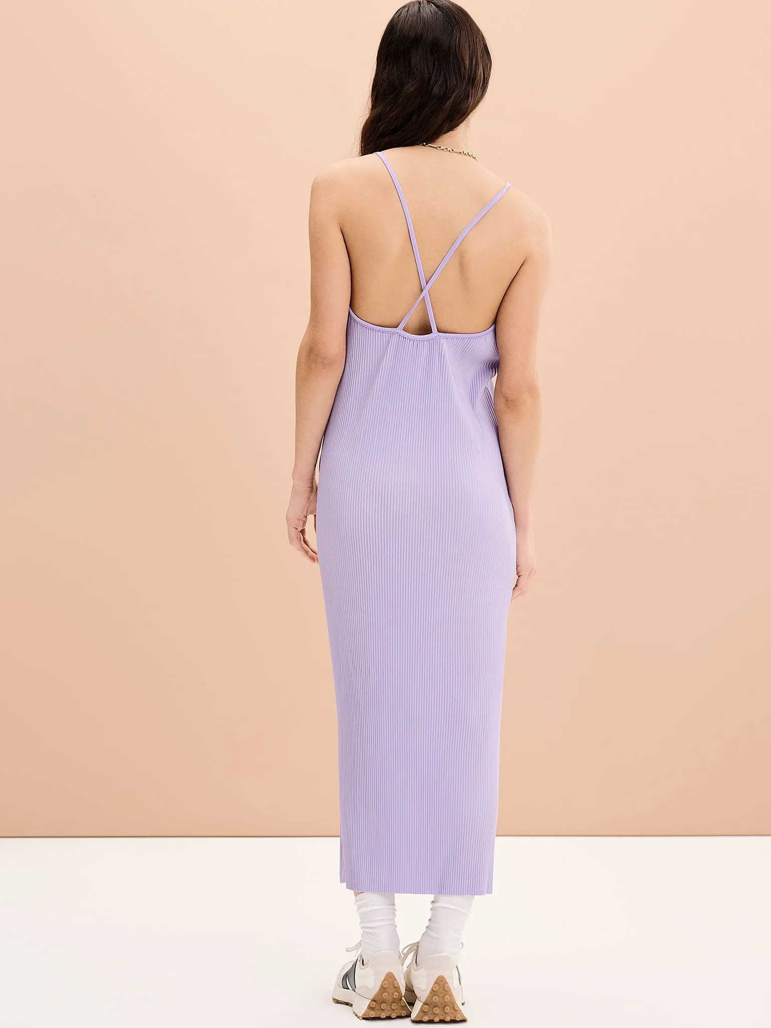 Izzy Slip Dress in Lilac sold by Omnes product image thumbnail 3