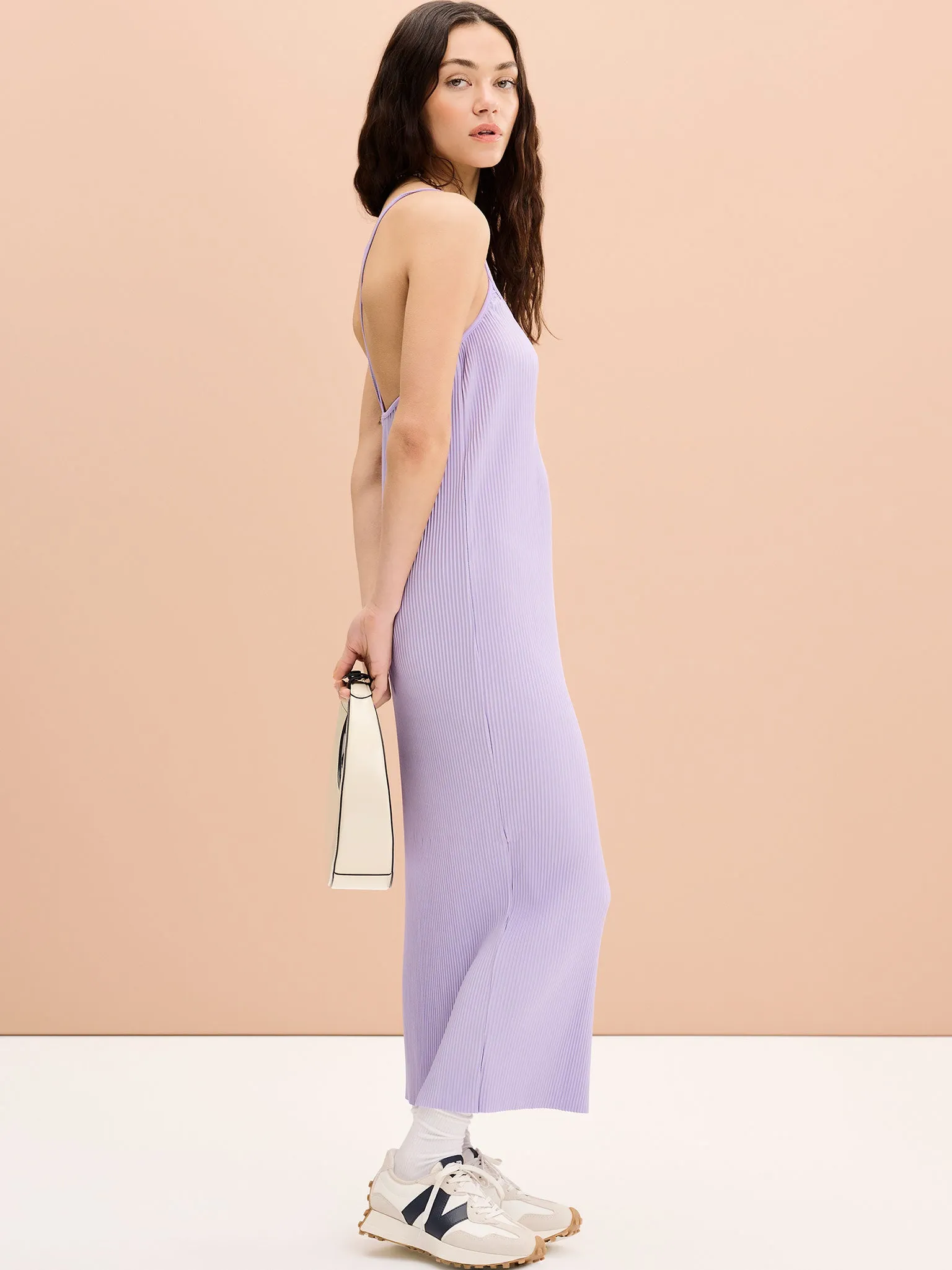 Izzy Slip Dress in Lilac sold by Omnes product image thumbnail 2