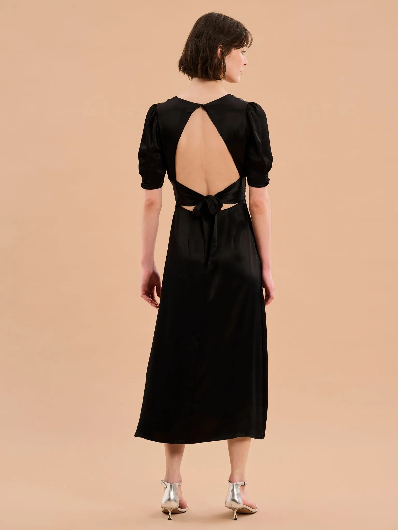 Odette Dress in Black sold by Omnes product image thumbnail 3