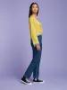 Ambretta Top in Gold with Blue Trim sold by Omnes