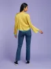 Ambretta Top in Gold with Blue Trim sold by Omnes