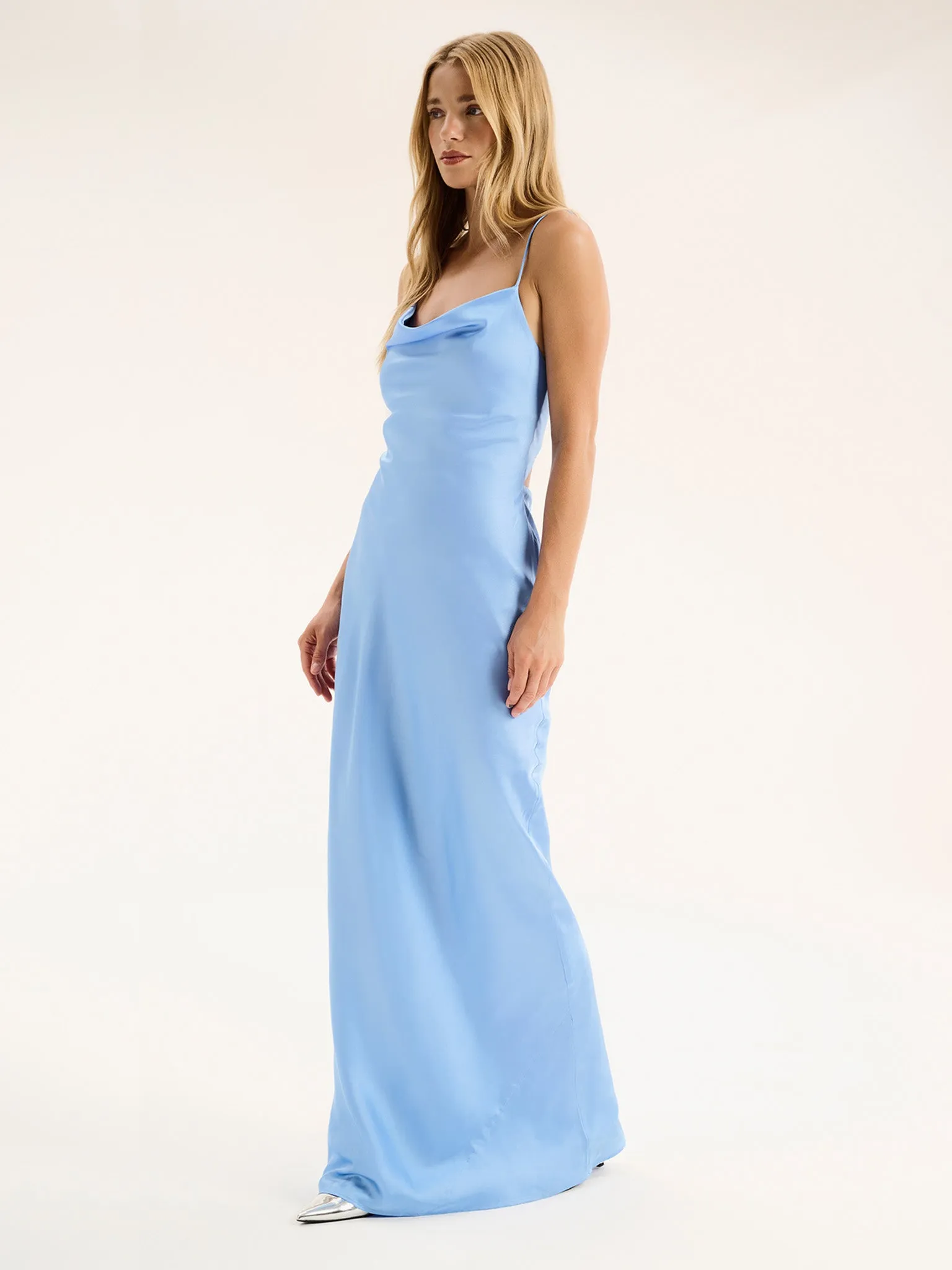 Ginny Maxi Dress in Light Blue sold by Omnes product image thumbnail 2
