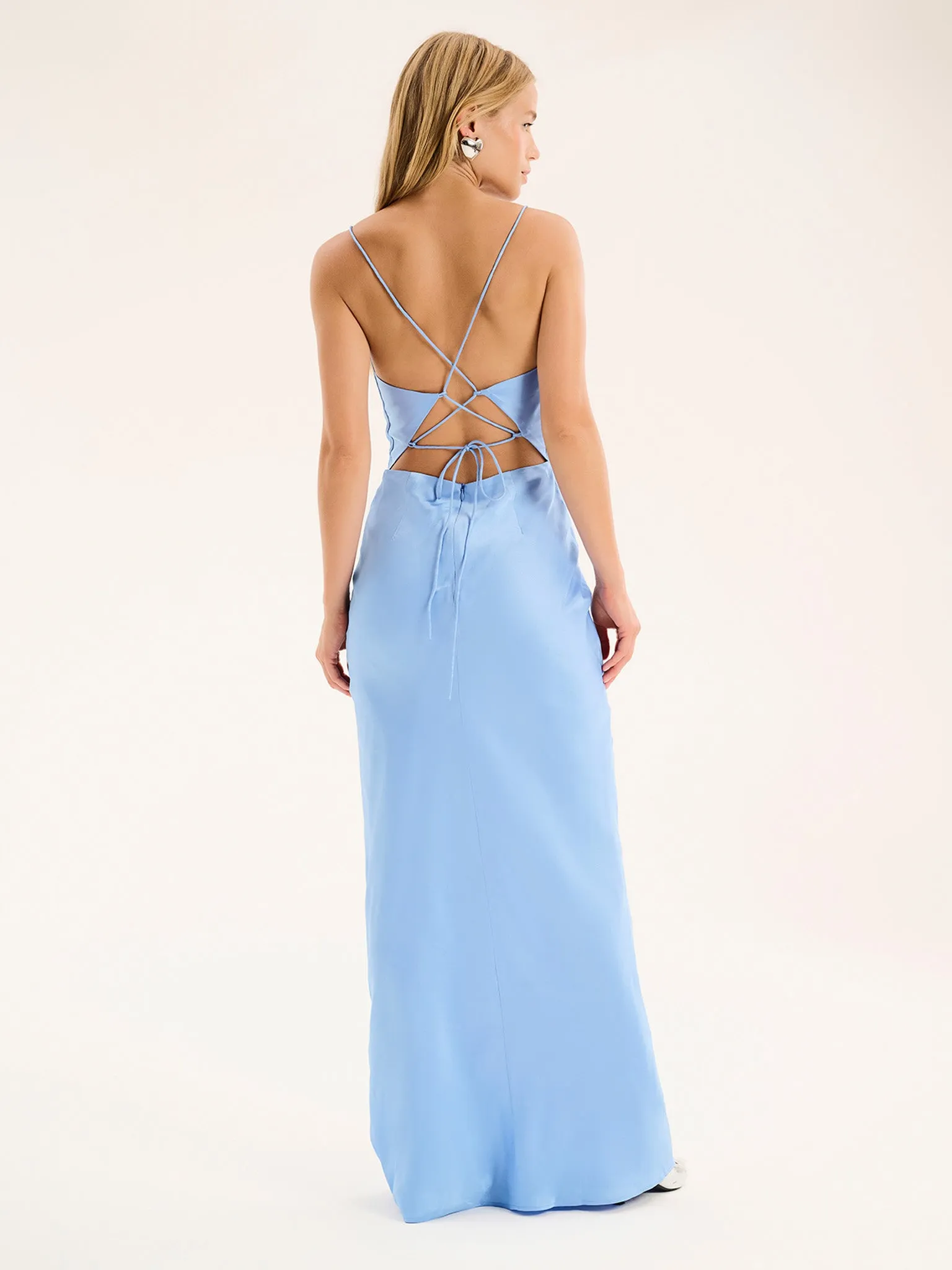 Ginny Maxi Dress in Light Blue sold by Omnes product image thumbnail 3