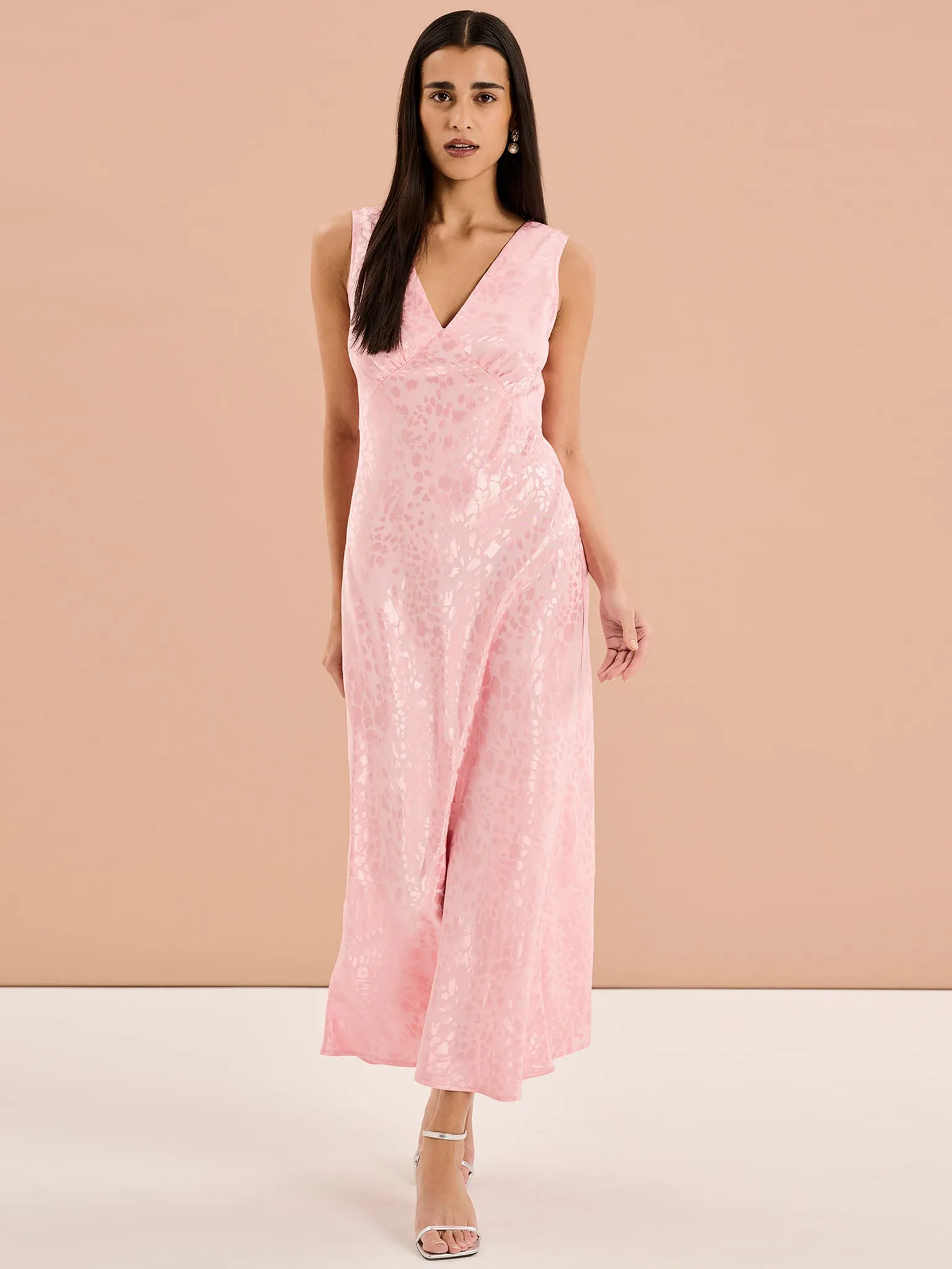 Iris Maxi Dress in Pink sold by Omnes