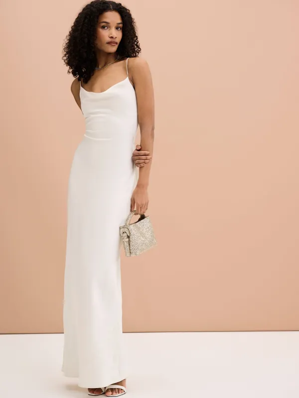 Ginny Maxi Dress in Ivory sold by Omnes