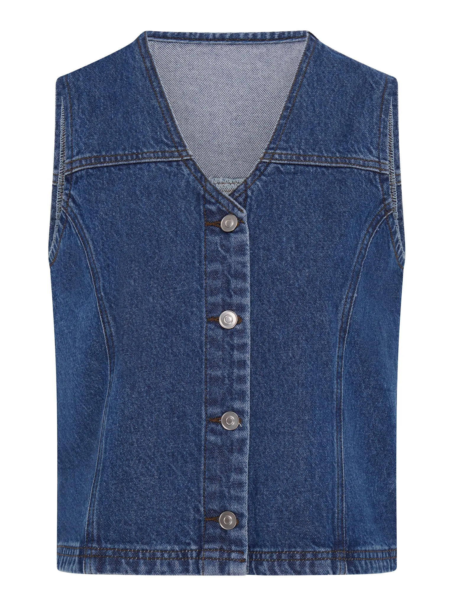 Talena Denim Waistcoat sold by Omnes product image thumbnail 5