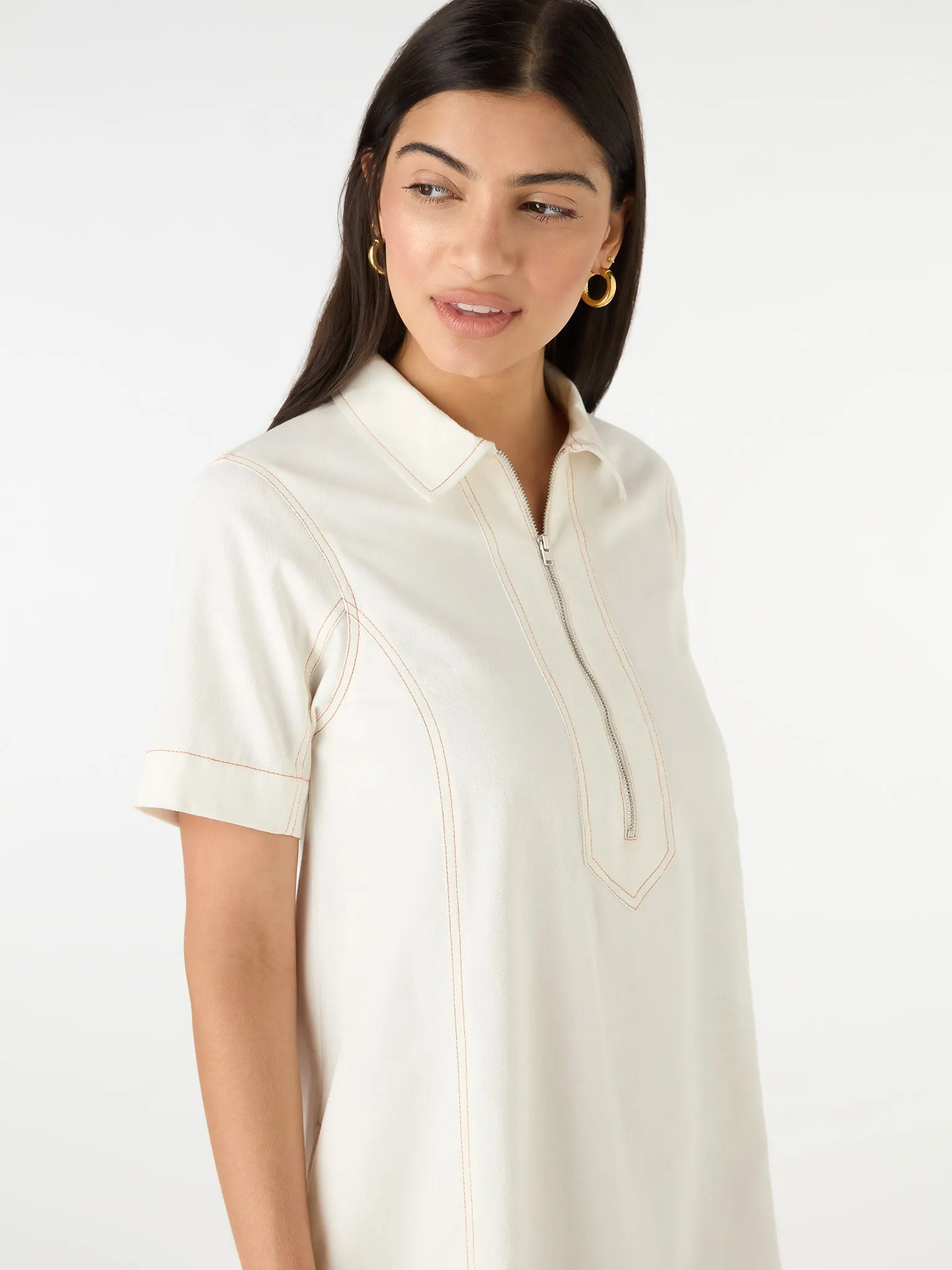 Alexa Mini Dress in Cream sold by Omnes product image thumbnail 2