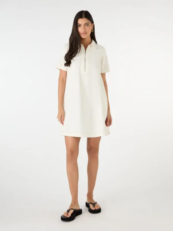 Alexa Mini Dress in Cream sold by Omnes