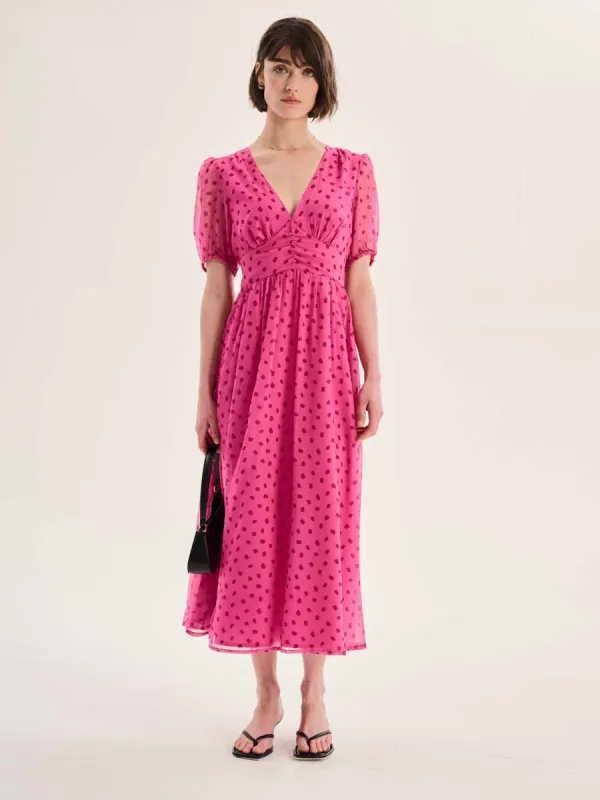 Raphaela Dress in Pink Print sold by Omnes
