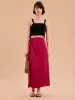 Madelyn Midi Skirt in Magenta sold by Omnes
