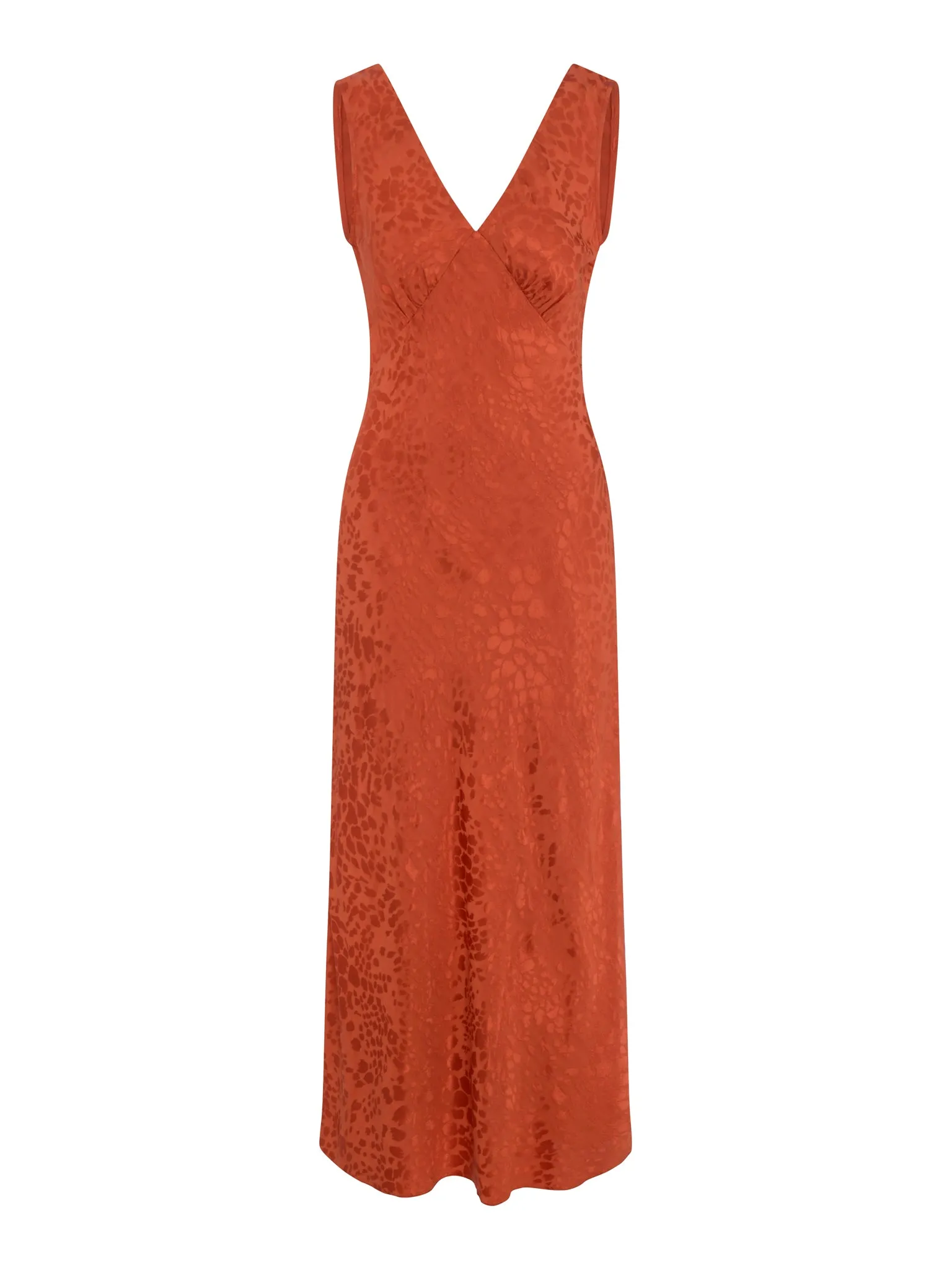 Iris Maxi Dress in Brick Orange sold by Omnes product image thumbnail 5