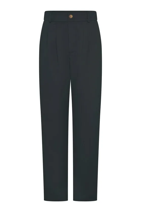 Cinnamon Relaxed Trousers in Black Cotton/Tencel sold by Omnes product image thumbnail 5