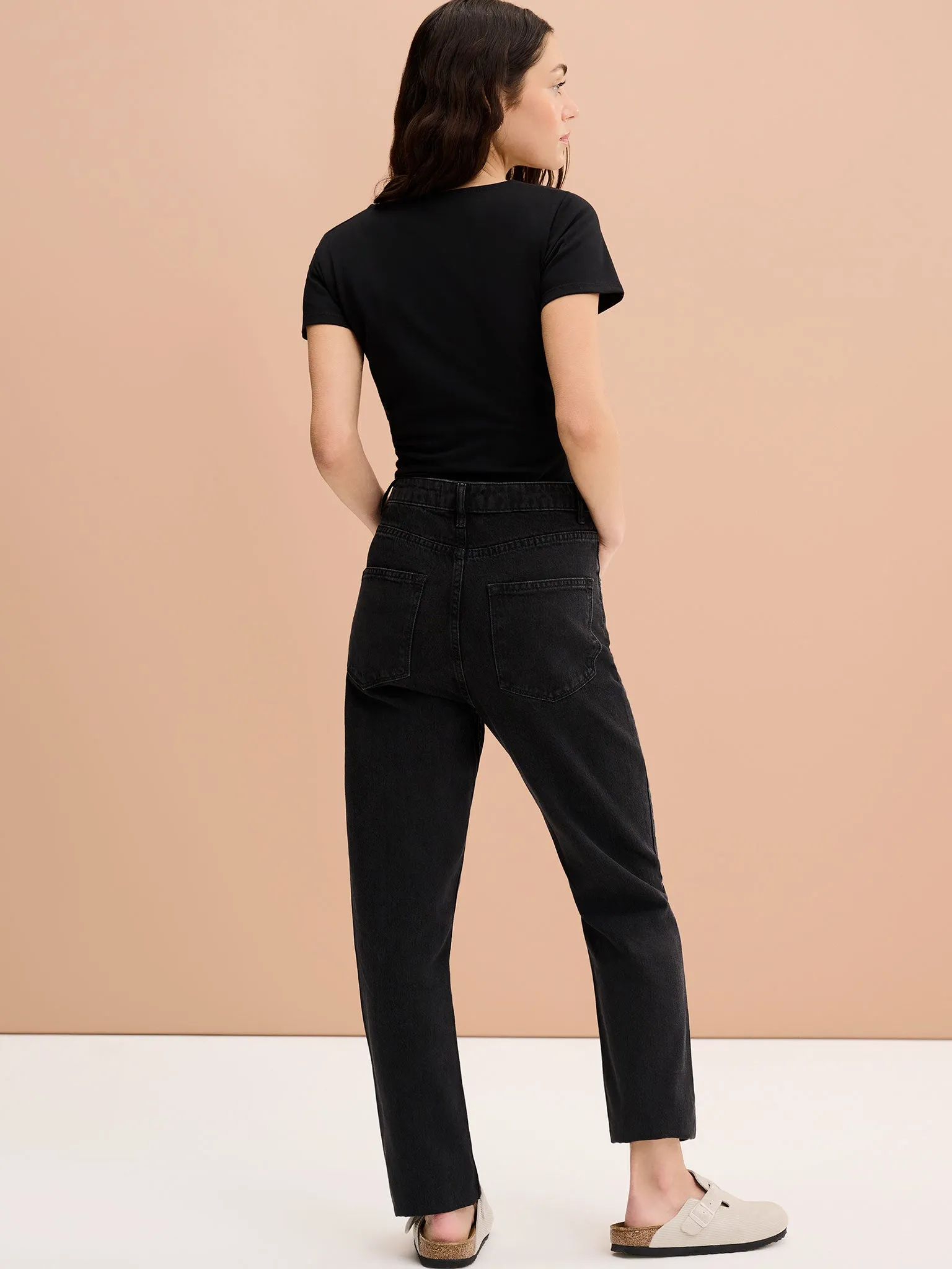 Hilary Jersey Top in Black sold by Omnes product image thumbnail 4