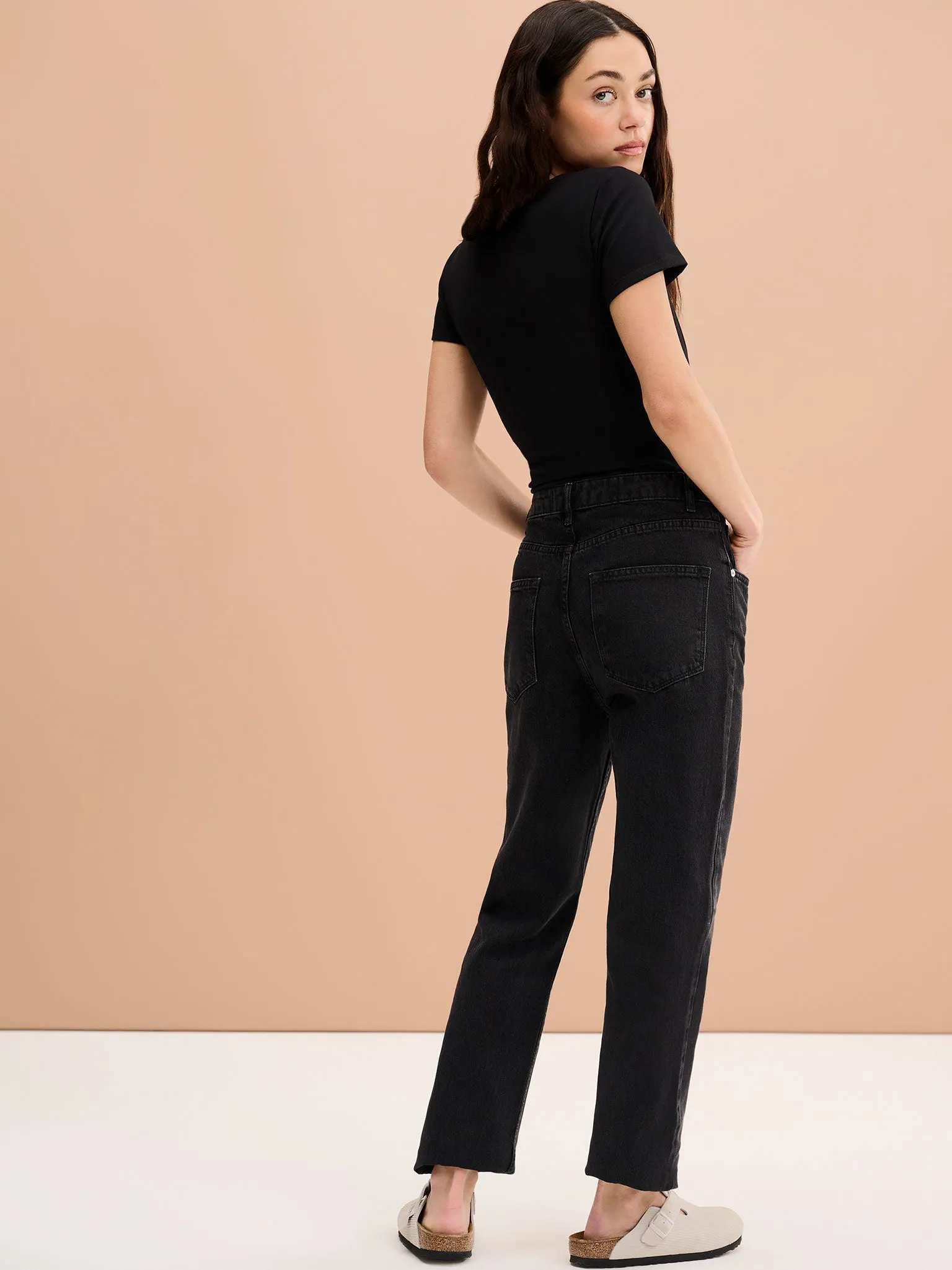 Hilary Jersey Top in Black sold by Omnes product image thumbnail 3