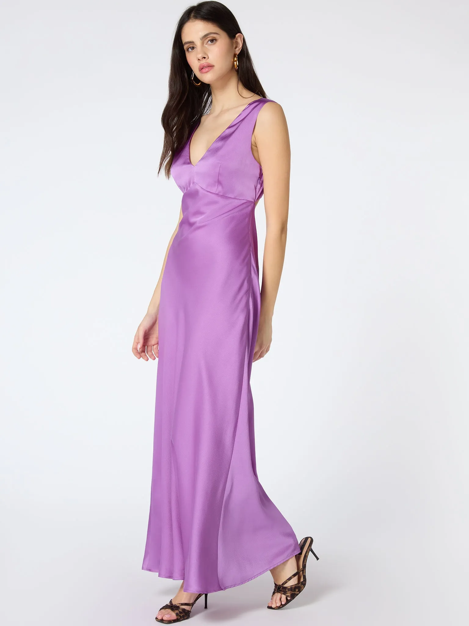 Marilyn Cut Out Dress in Lilac sold by Omnes product image thumbnail 2