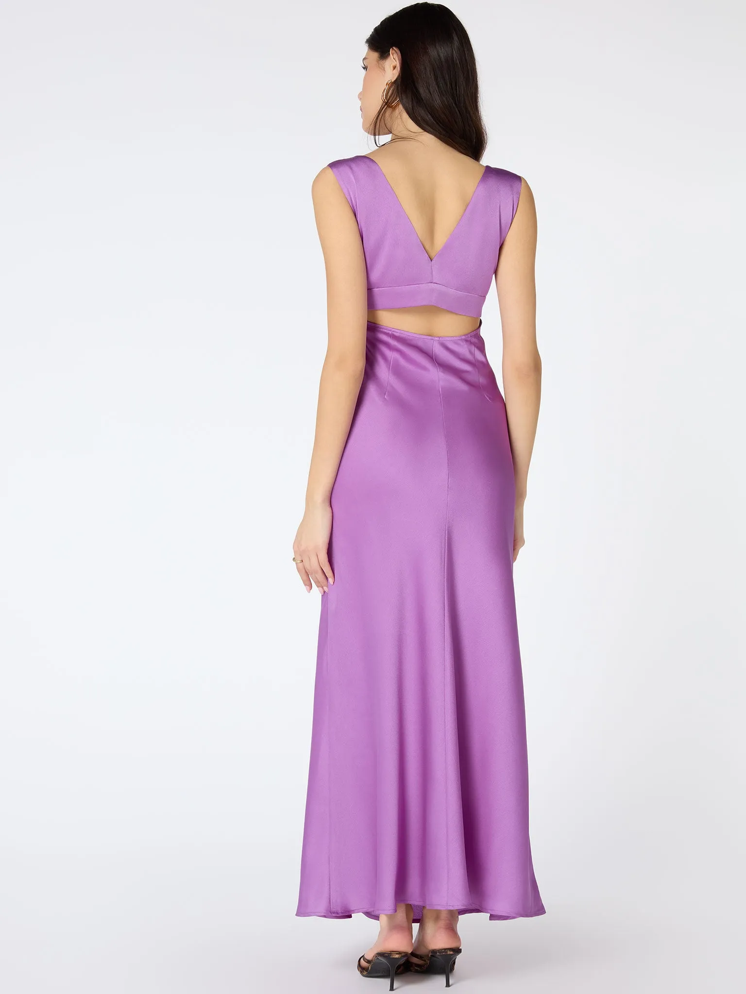Marilyn Cut Out Dress in Lilac sold by Omnes product image thumbnail 3