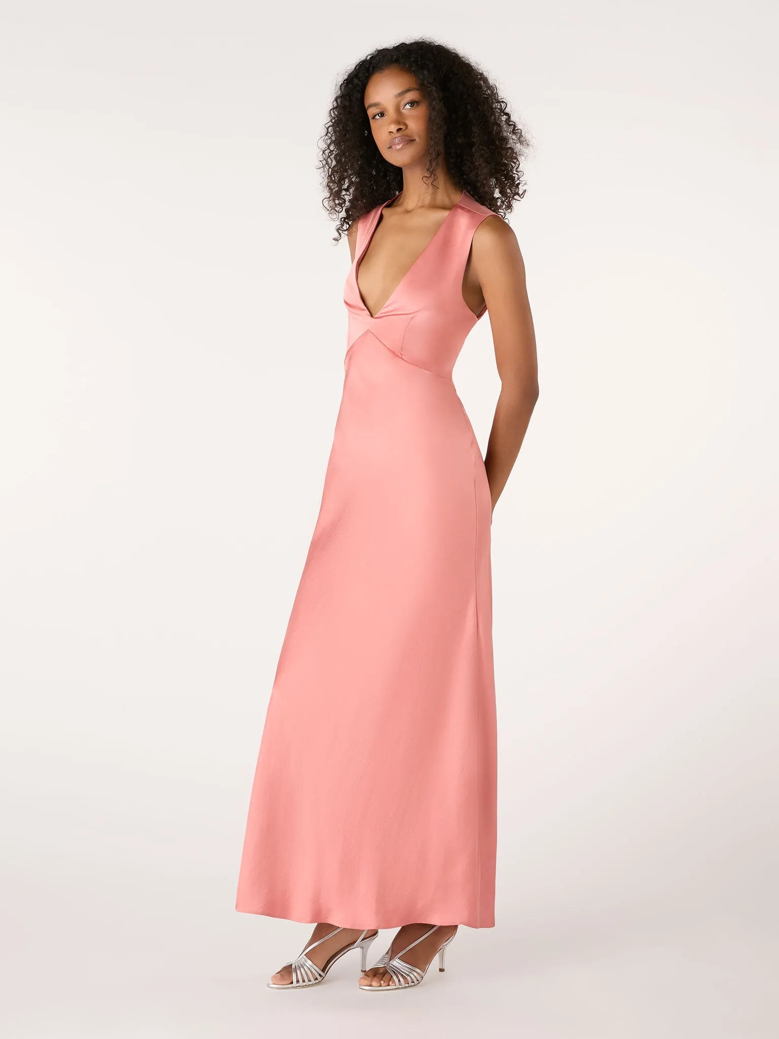 Nova Tie Back Dress in Coral sold by Omnes product image thumbnail 2