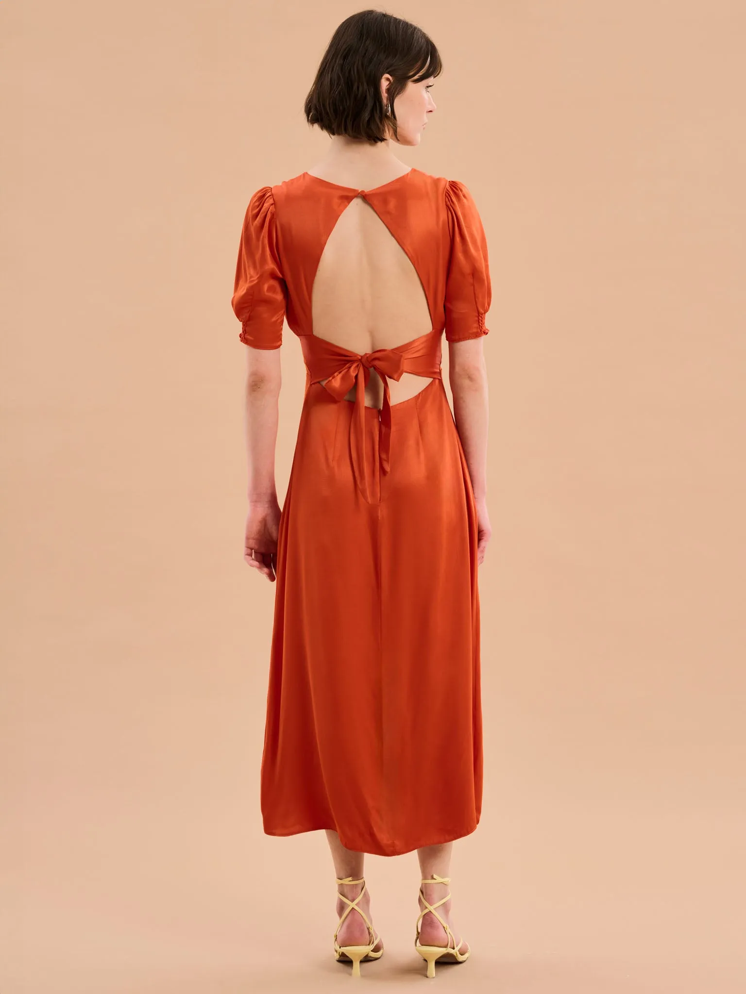 Odette Dress in Burnt Orange sold by Omnes product image thumbnail 2