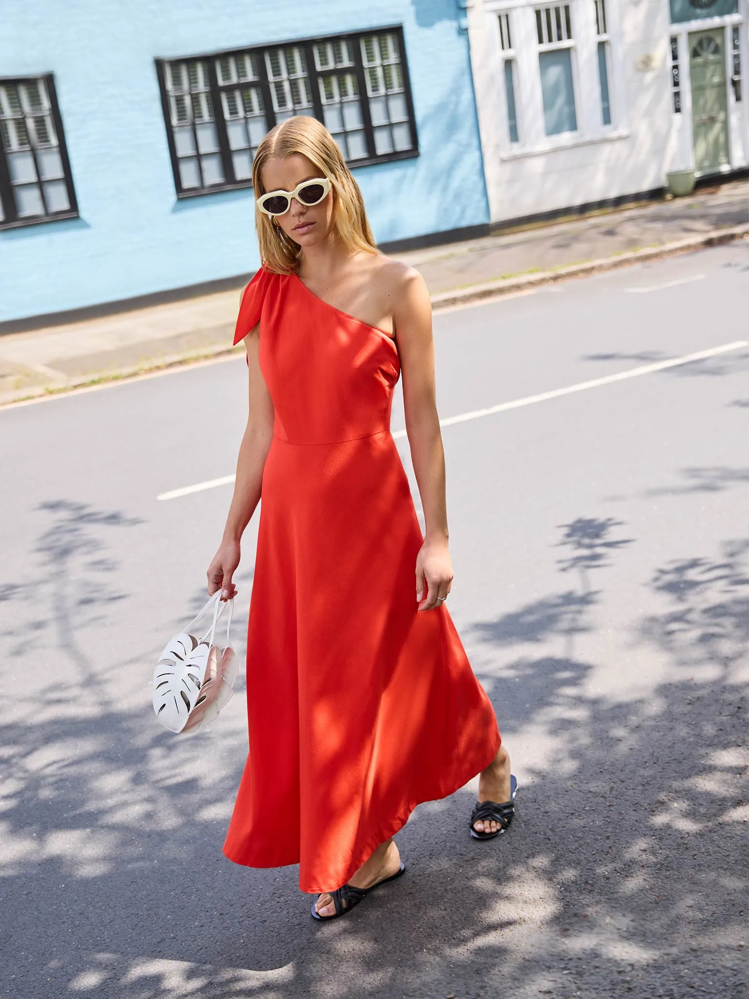 Junaya One Shoulder Maxi Dress sold by Omnes