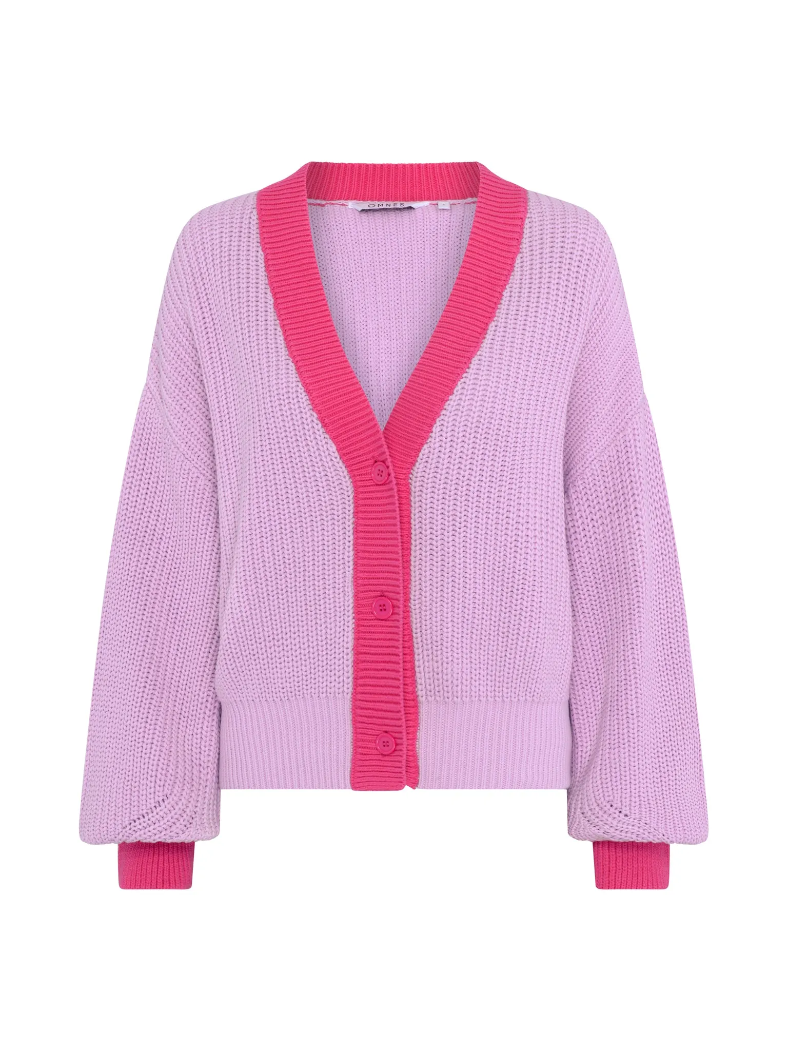 Hopper Oversized Cardigan in Lilac and Pink sold by Omnes product image thumbnail 5