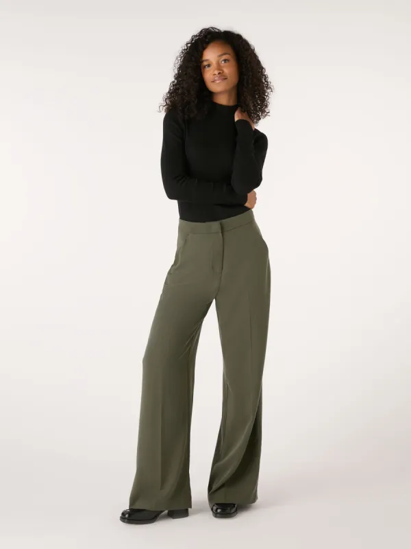 Fleet Flared Trouser in Khaki sold by Omnes