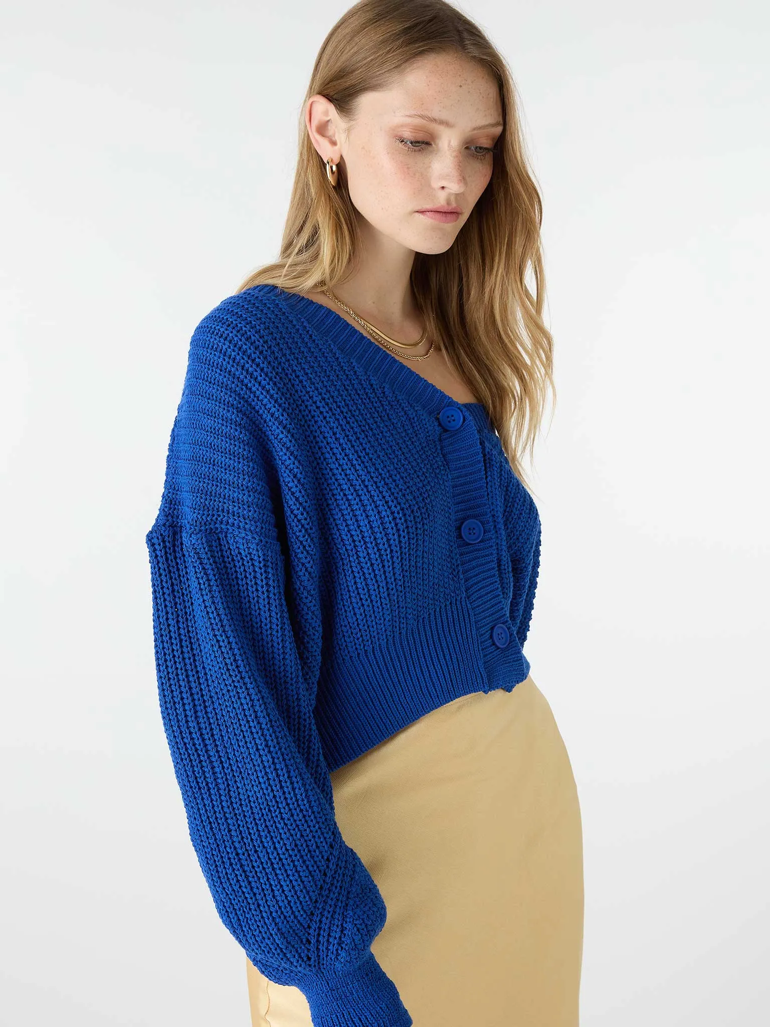 Hopper Oversized Cardigan in Cobalt Blue sold by Omnes product image thumbnail 2