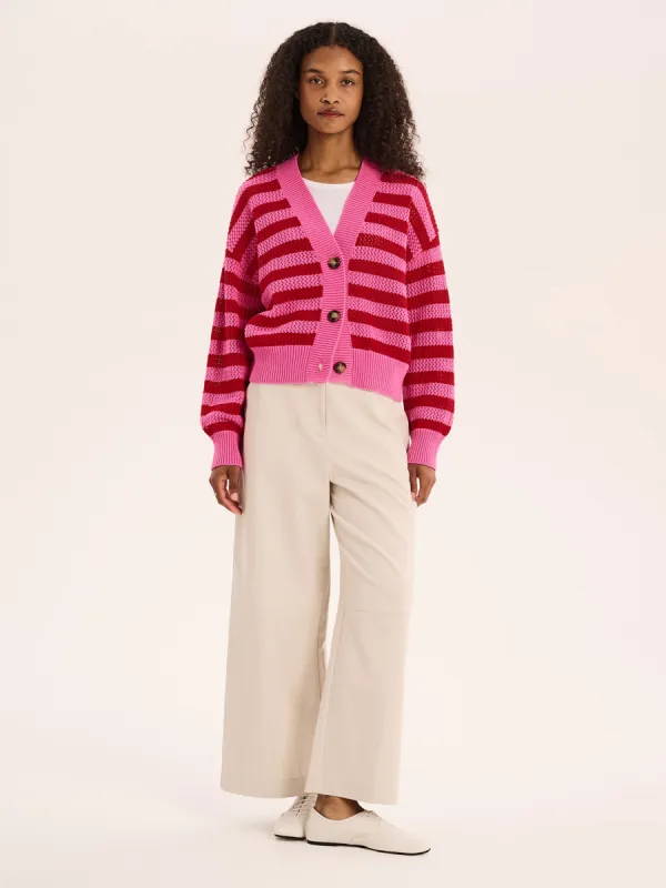 Heather Stripe Cardigan made by Omnes