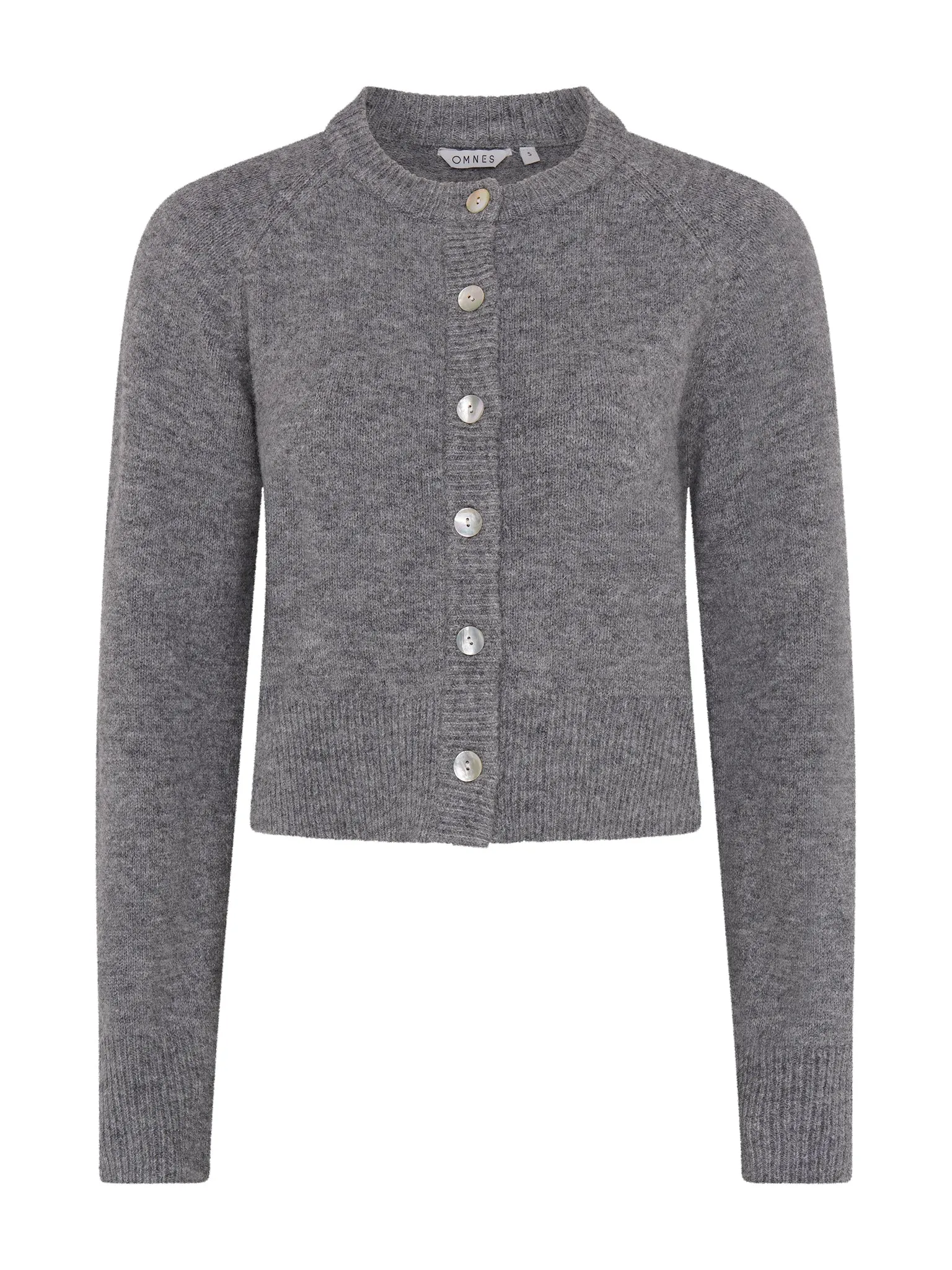 August Fluffy Cardigan in Grey sold by Omnes product image thumbnail 5