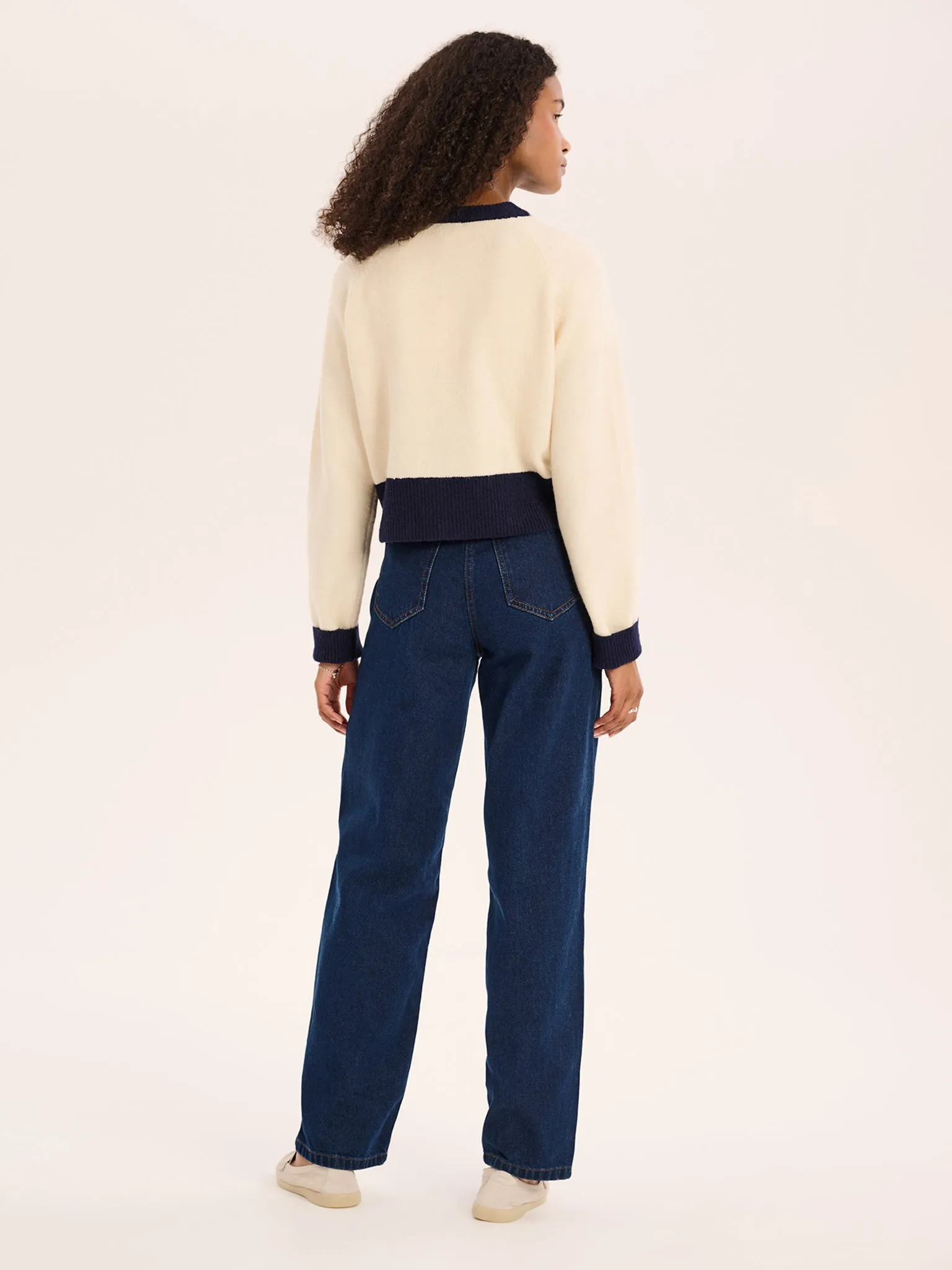 August Fluffy Cardigan in Cream sold by Omnes product image thumbnail 2