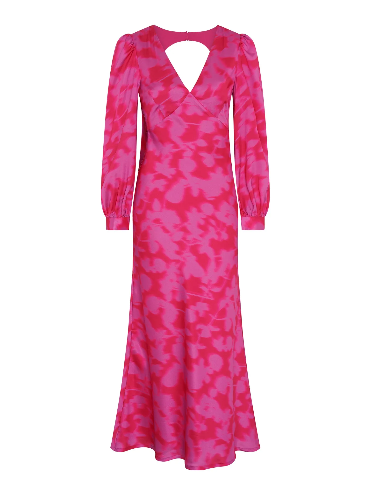 Francoise Dress in Magenta Blurred Floral sold by Omnes product image thumbnail 5