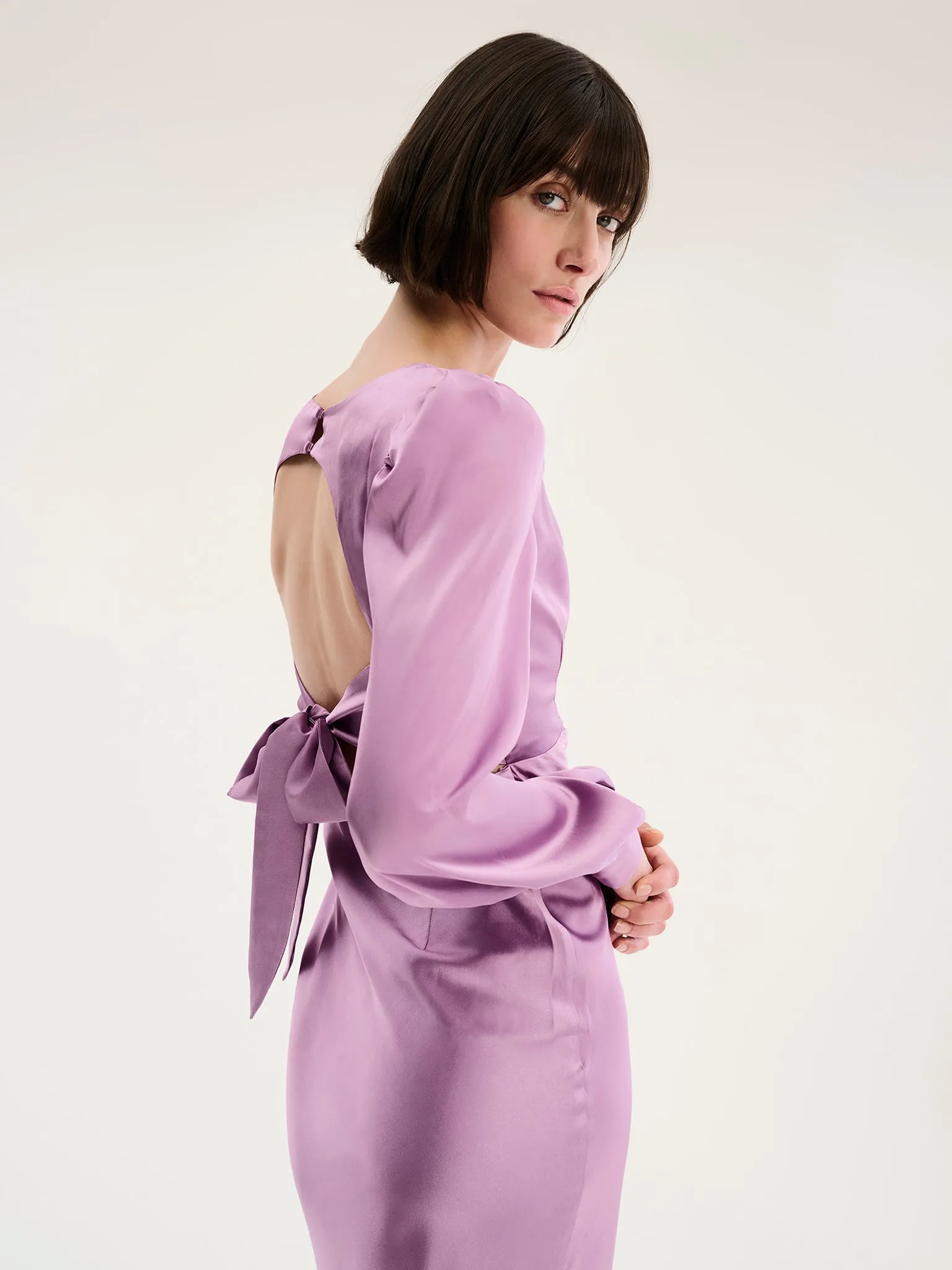 Francoise Dress in Lavender sold by Omnes product image thumbnail 3