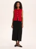 Olive Denim Skirt in Black sold by Omnes