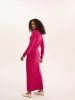 Janelle Colour Block Dress in Magenta sold by Omnes