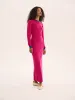 Janelle Colour Block Dress in Magenta sold by Omnes