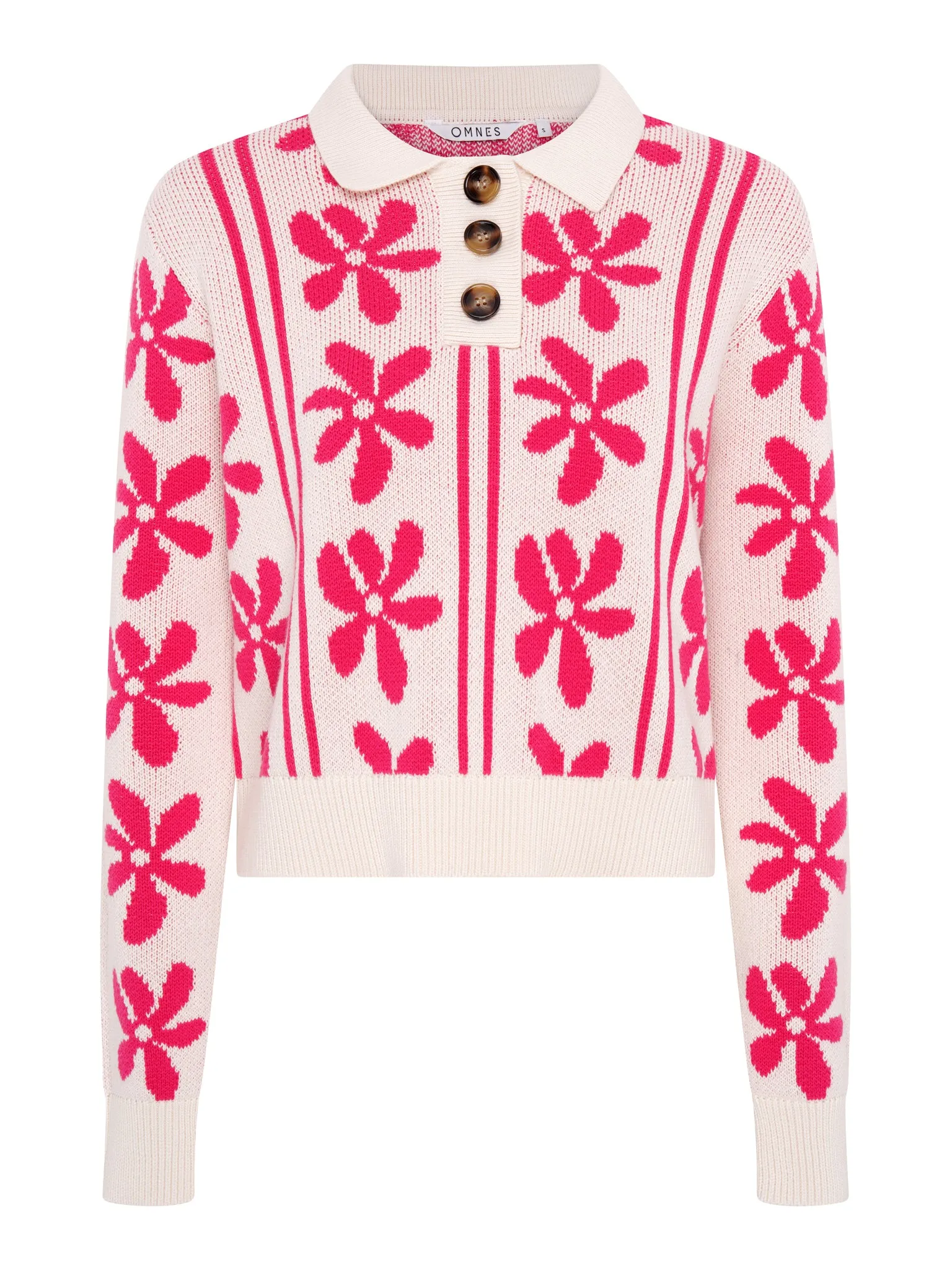 Loren Floral Cotton Jumper in Cream sold by Omnes product image thumbnail 5