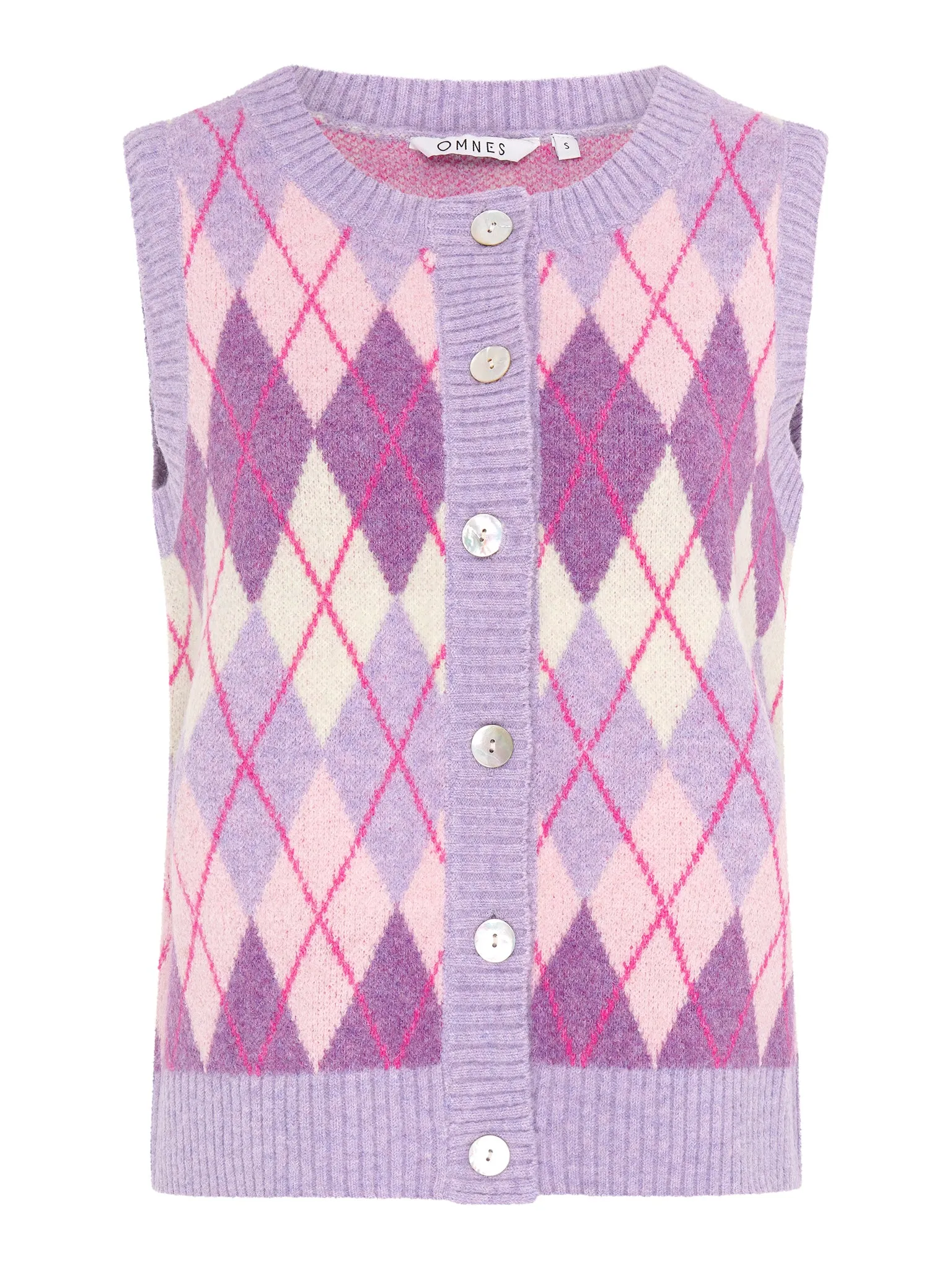 Matilda Button Through Vest in Purple sold by Omnes product image thumbnail 5