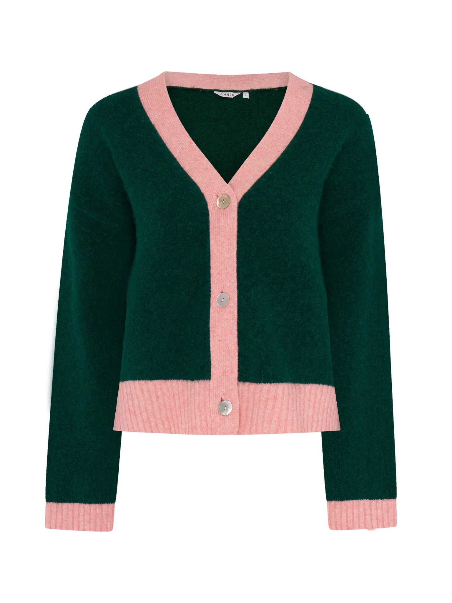 Henni Cardigan in Green and Pink sold by Omnes product image thumbnail 5