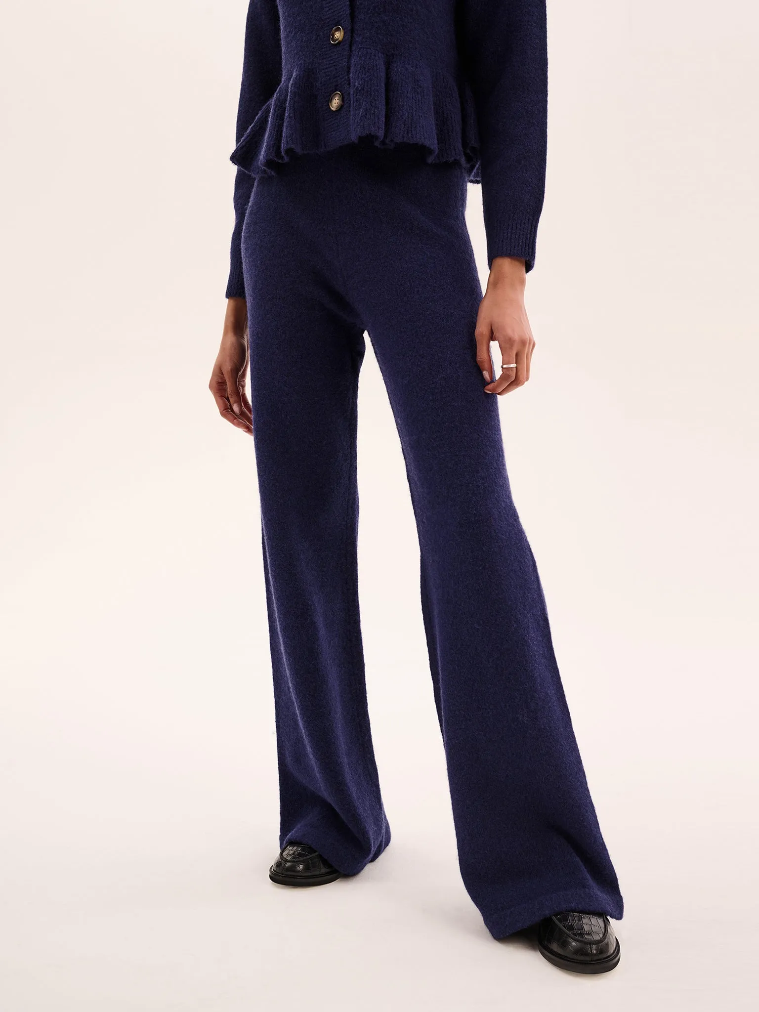 Kenny Knit Trouser in Navy sold by Omnes product image thumbnail 2