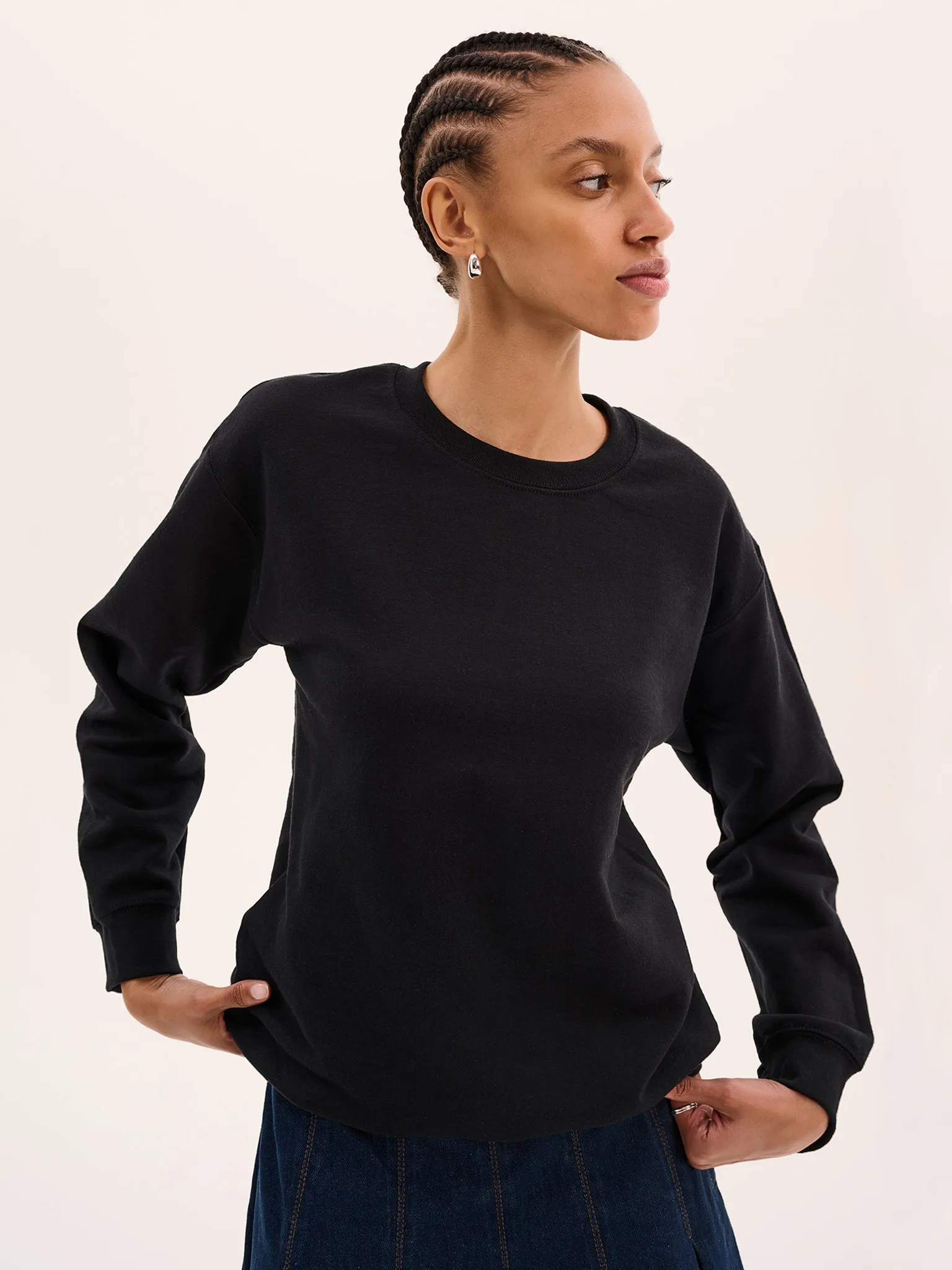 Billie Sweatshirt in Black sold by Omnes product image thumbnail 3