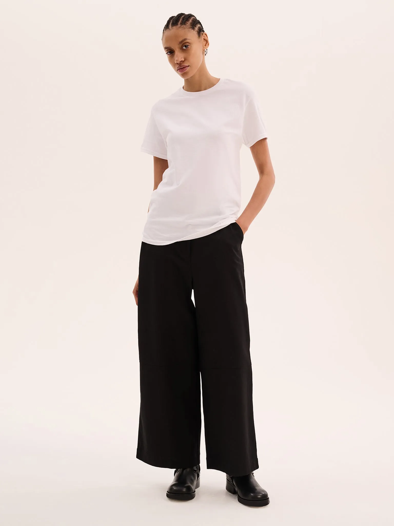 Jack Boyfriend Tee in White sold by Omnes