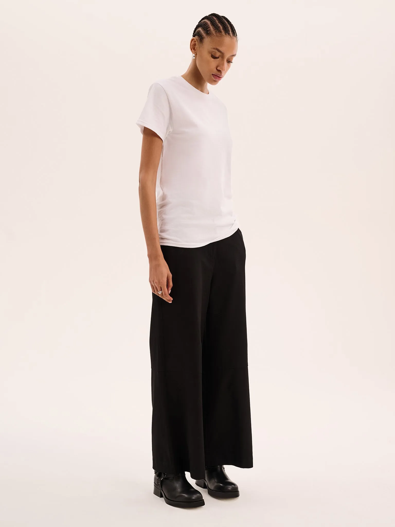 Jack Boyfriend Tee in White sold by Omnes product image thumbnail 2