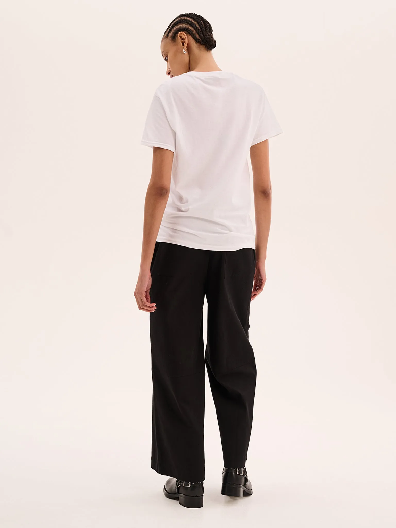 Jack Boyfriend Tee in White sold by Omnes product image thumbnail 3