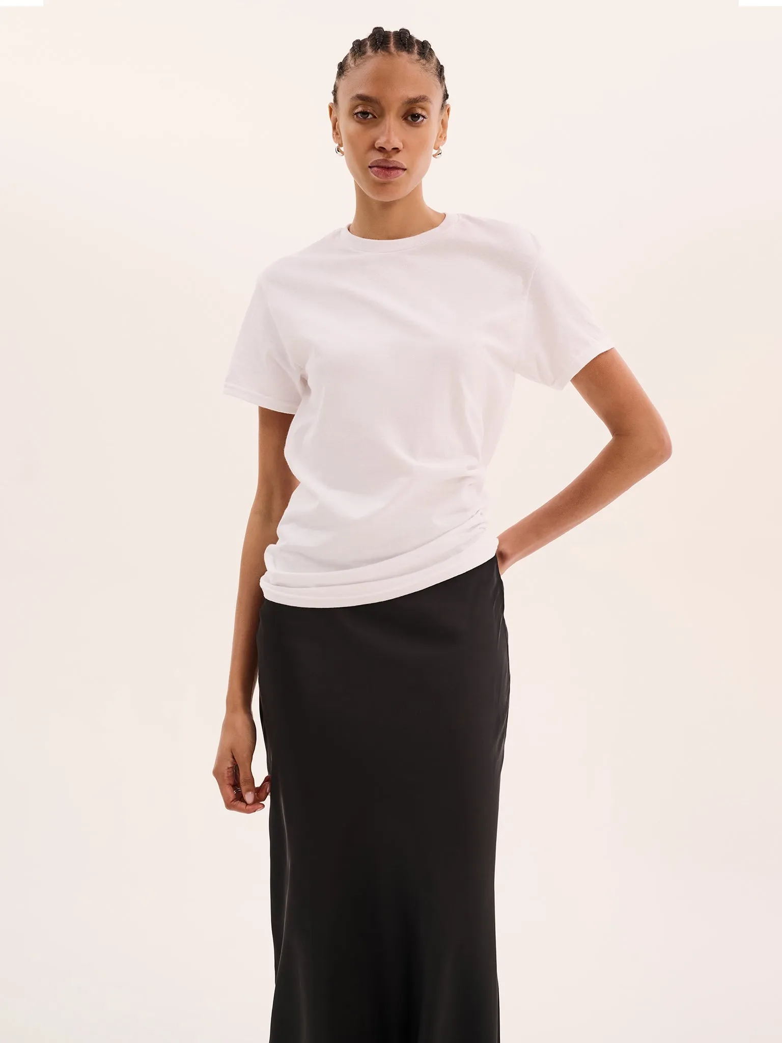 Jack Boyfriend Tee in White sold by Omnes product image thumbnail 4