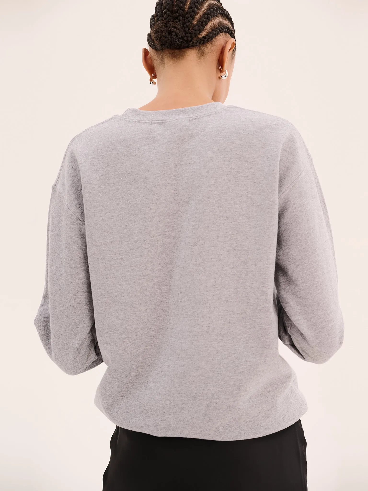 Billie Sweatshirt in Grey Marl sold by Omnes product image thumbnail 2